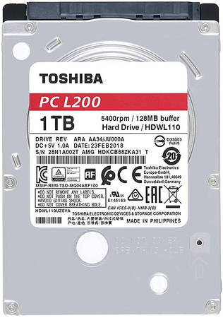 Жесткий диск Toshiba L200 1ТБ (HDWL110UZSVA)