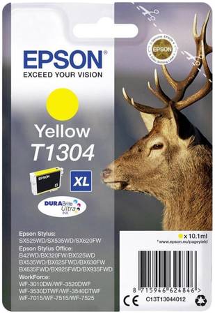 Картридж для струйного принтера Epson T1304 (C13T13044012) желтый, оригинал 965844467313600