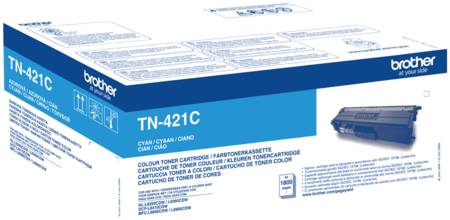 Картридж для лазерного принтера Brother TN-421C, голубой, оригинал 965844467314032