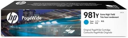 Картридж для струйного принтера HP 981Y (L0R13A) голубой, оригинал 965844467314061
