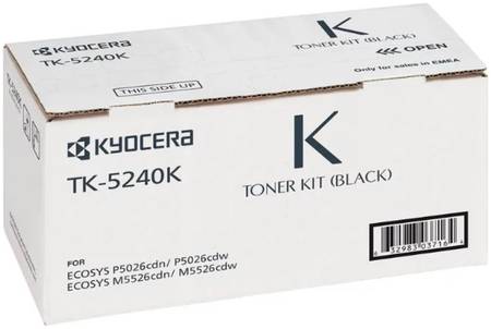 Картридж для лазерного принтера Kyocera TK-5240K, черный, оригинал 965844467314232