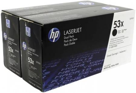 Картридж для лазерного принтера HP 53XD (Q7553XD) черный, оригинал 965844467314415