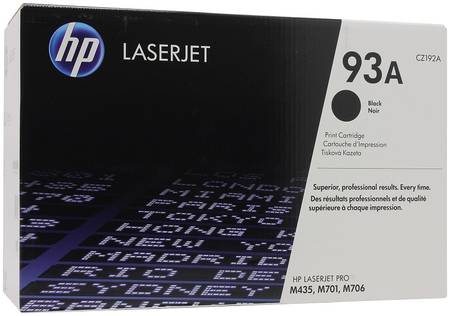 Картридж для лазерного принтера HP 93A (CZ192A) черный, оригинал 965844467314455