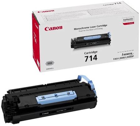 Картридж для лазерного принтера Canon 714 черный, оригинал 714Bk 965844467314638