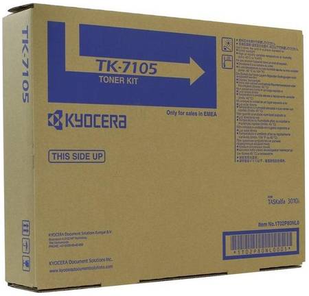 Картридж для лазерного принтера Kyocera TK-7105, черный, оригинал 965844467314641