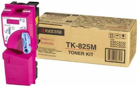 Картридж для лазерного принтера Kyocera TK-825M, пурпурный, оригинал 965844467314645