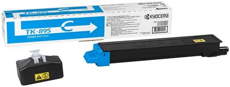 Картридж для лазерного принтера Kyocera TK-895C, голубой, оригинал 965844467314661
