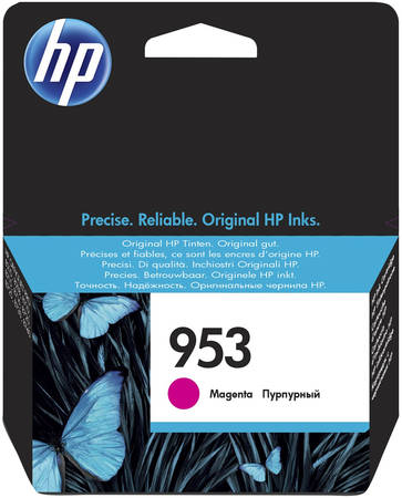 Картридж для струйного принтера HP 953 (F6U13AE) пурпурный, оригинал 965844467314761
