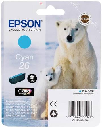 Картридж для струйного принтера Epson C13T26124010, оригинал C13T26124012