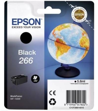 Картридж для струйного принтера Epson C13T26614010, черный, оригинал 965844467314788