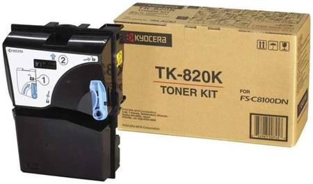 Картридж для лазерного принтера Kyocera TK-820K, черный, оригинал 965844467314834