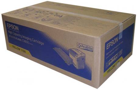 Картридж для лазерного принтера Epson C13S051124, желтый, оригинал 965844467314952