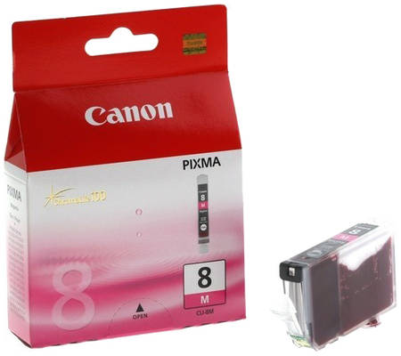 Картридж для струйного принтера Canon CLI-8M (0622B024) пурпурный, оригинал 965844467315009