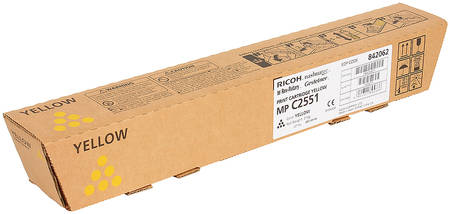 Картридж для лазерного принтера Ricoh MP C2551HE, желтый, оригинал 841507 965844467325362