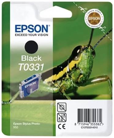 Картридж для струйного принтера Epson C13T03314010, черный, оригинал 965844467325538