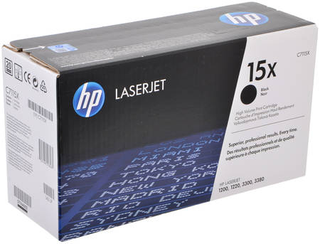 Картридж для лазерного принтера HP 15X (C7115X) черный, оригинал 965844467325552
