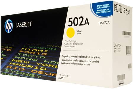 Картридж для лазерного принтера HP 502A (Q6472A) , оригинал Q6472A 502A