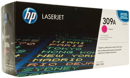 Картридж для лазерного принтера HP 309A (Q2673A) пурпурный, оригинал 965844467325576