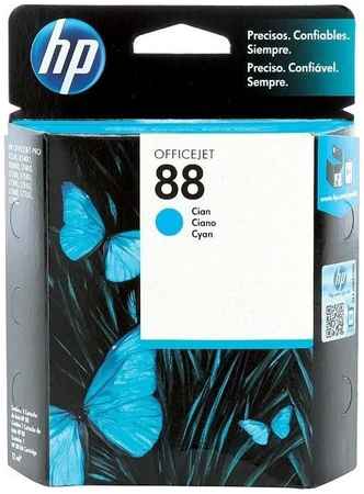 Картридж для струйного принтера HP 88 (C9386AE) голубой, оригинал 965844467325580