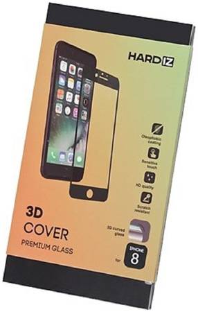 Защитное стекло Hardiz для Apple iPhone 8 Black Premium Tempered 3D Glass