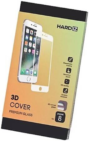 Защитное стекло Hardiz для Apple iPhone 8 White Premium Tempered 3D Glass