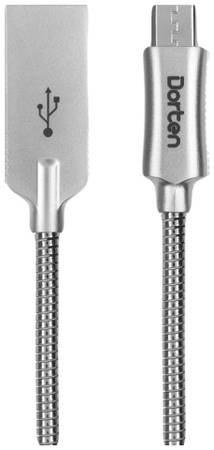 Кабель Dorten dn128401 microUSB 1м Silver Micro USB Steel Shell Series 1м Silver
