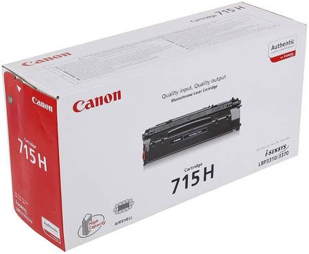 Картридж для лазерного принтера Canon 715H черный, оригинал 965844467344466