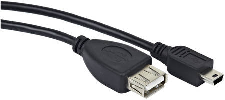 Кабель Gembird USB 2,0 OTG USBAF/Mini-BM, 0,15м, пакет A-OTG-AFBM-002 965844467344921