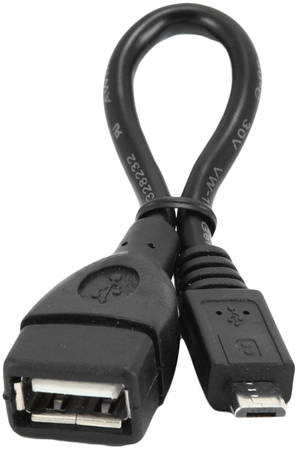 Кабель Gembird USB 2,0 OTG USBAF/MicroBM, 0,15м, пакет A-OTG-AFBM-001 965844467344922