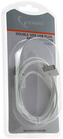 Кабель Gembird ″CC-USB-AP1MW″ для Apple, 30-pin, белый (1,0м) 965844467345306