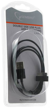 Кабель Gembird ″CC-USB-AP1MB″ для Apple, 30-pin, черный (1,0м) 965844467345308