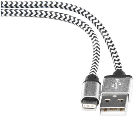 Кабель Gembird ″Cablexpert CC-mUSB2sr″ USB2,0 USB A-microB, серебр,-черный (1,0м)