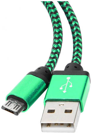 Кабель Gembird ″Cablexpert CC-mUSB2gn″ USB2,0 соединительный USB A-microB, зеленый (1,0м) 965844467345547