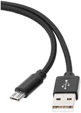 Кабель Gembird ″Cablexpert CC-mUSB2bk″ USB2,0 соединительный USB A-microB, черный (1,0м) 965844467345548