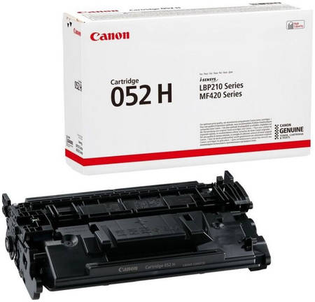 Картридж для лазерного принтера Canon 052Bk H черный, оригинал 965844467348018
