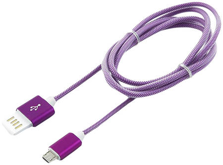 Кабель Gembird CCB-ApUSBp1m USB 2,0 Cablexpert, AM/Lightning 8P, 1м, фиолетовый металлик 965844467348059