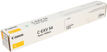 Тонер для лазерного принтера Canon C-EXV54Y жёлтый, оригинал 965844467348071
