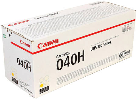 Картридж для лазерного принтера Canon 040 H Y , оригинал 040 Y H
