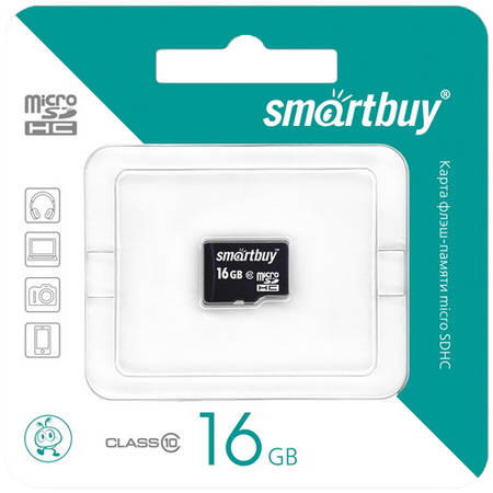 Карта памяти SmartBuy Micro SDHC SB16GBSDCL10-01 16GB 965844467355550