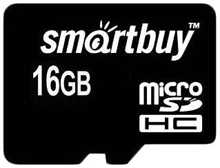 Карта памяти SmartBuy Micro SDHC SB16GBSDCL10-00 16GB