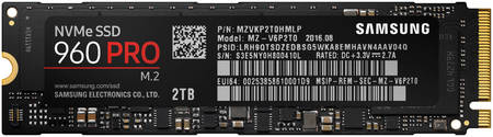 SSD накопитель Samsung 960 PRO M.2 2280 2 ТБ (MZ-V6P2T0BW)