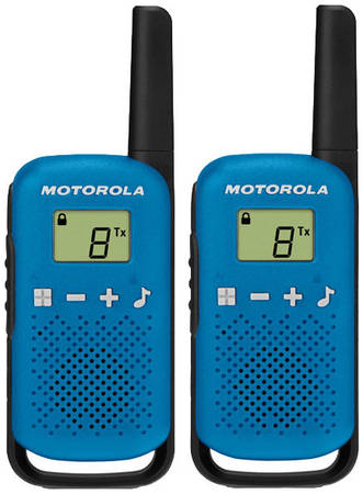 Комплект из двух радиостанций Motorola T42 BLUE (TALKABOUT) 965844467504413