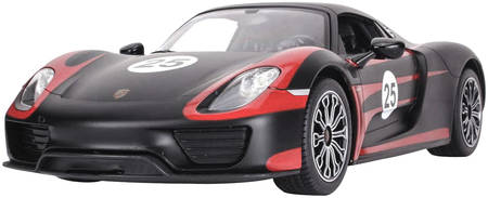 RASTAR Радиоуправляемая машинка Porsche 918 Spyder 1:14 черная матовая 70710B 965844467509653