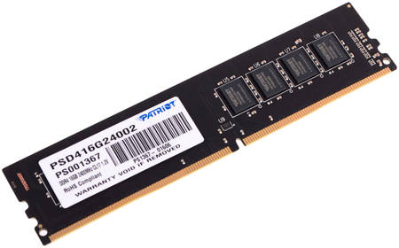 Patriot Memory Оперативная память Patriot Signature 16Gb DDR4 2400MHz (PSD416G24002) Signature Line 965844467515752