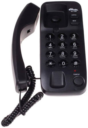 Проводной телефон Ritmix RT-100 черный 965844467544335