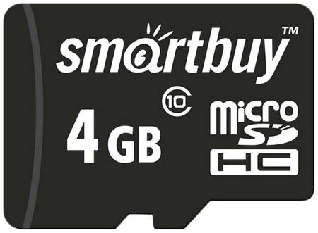 Карта памяти SmartBuy Micro SDHC SB4GBSDCL10-00 4GB 965844467544442