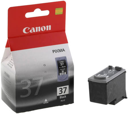 Картридж для струйного принтера Canon PG-37 черный, оригинал 965844467544468