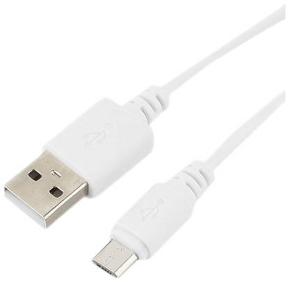 Кабель Cablexpert USB*2,0 Am-micro B - 1 метр, белый cc-musb2-ambm-1mw