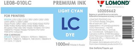 Чернила для струйного принтера Lomond LE08-001LC, голубые