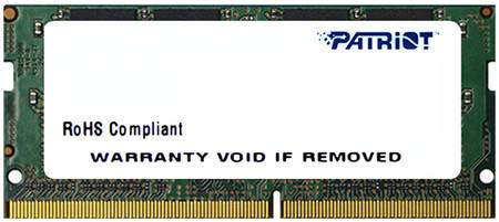 Patriot Memory Оперативная память Patriot 4Gb DDR4 2400MHz SO-DIMM (PSD44G240082S) Signature Line 965844467564201